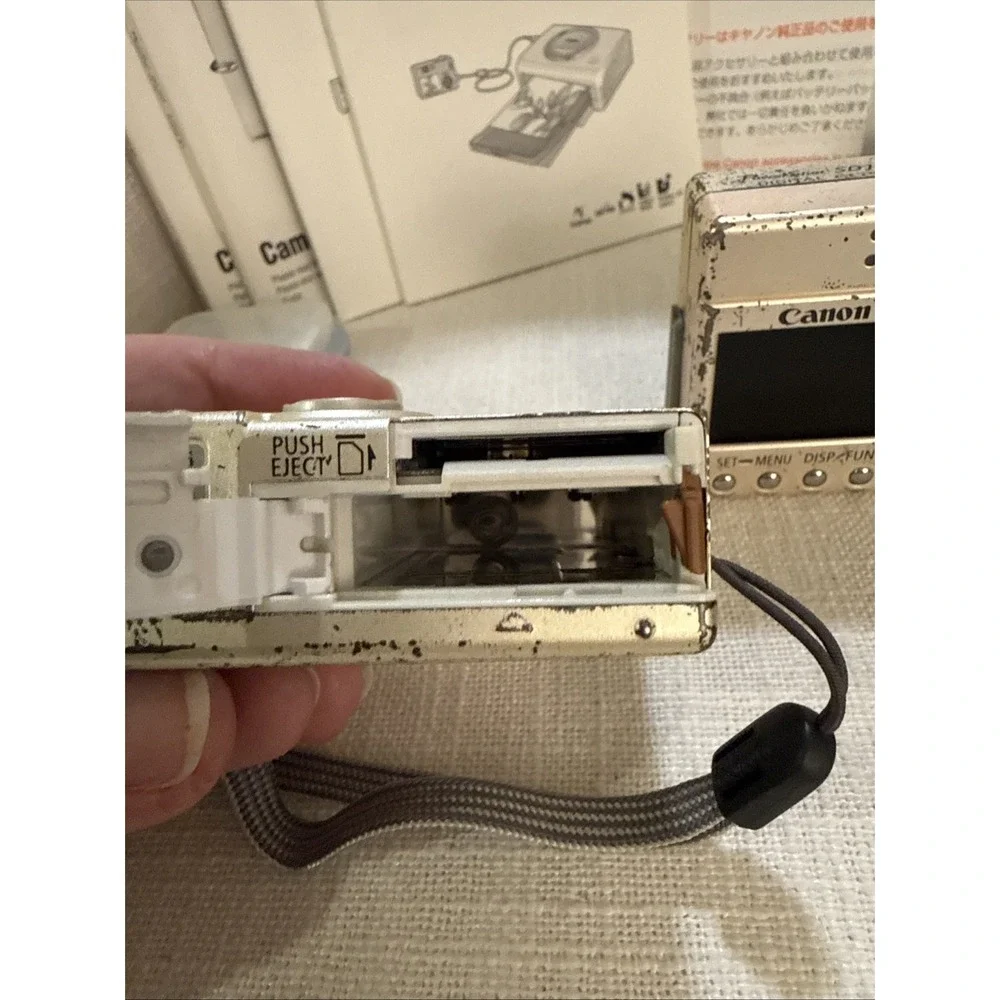 2 - Canon PowerShot SD110 Digital ELPH Camera‎ W OEM Charger - For Parts READ